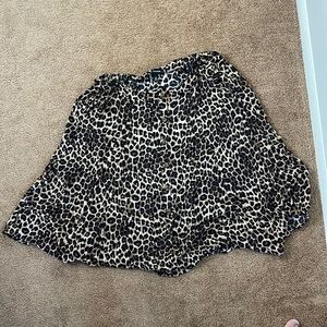Cheetah print midi skirt